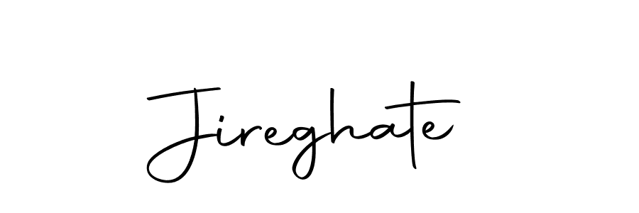 You can use this online signature creator to create a handwritten signature for the name Jireghate. This is the best online autograph maker. Jireghate signature style 10 images and pictures png