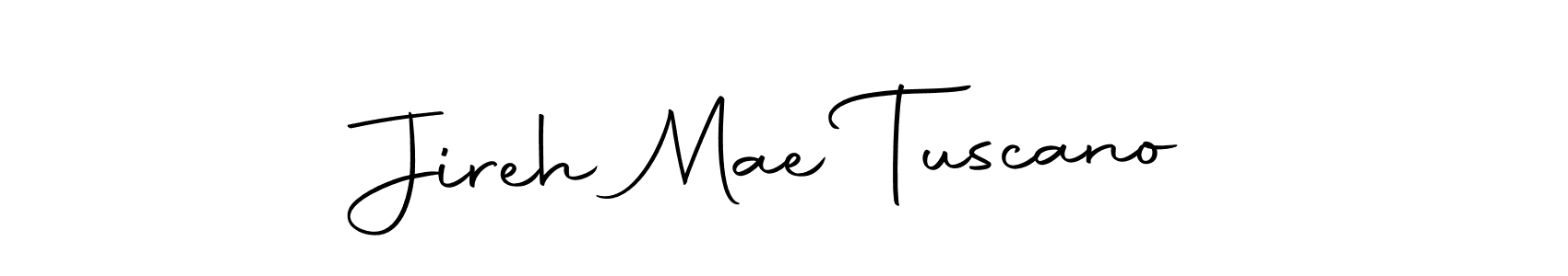 Also we have Jireh Mae Tuscano name is the best signature style. Create professional handwritten signature collection using Autography-DOLnW autograph style. Jireh Mae Tuscano signature style 10 images and pictures png