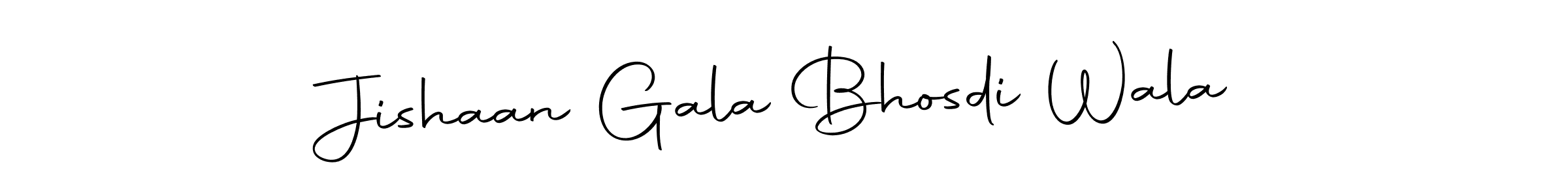 Make a beautiful signature design for name Jishaan Gala Bhosdi Wala. Use this online signature maker to create a handwritten signature for free. Jishaan Gala Bhosdi Wala signature style 10 images and pictures png