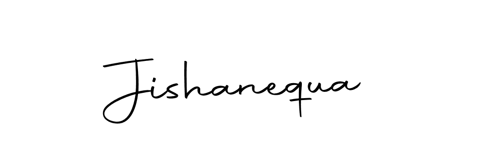 You should practise on your own different ways (Autography-DOLnW) to write your name (Jishanequa) in signature. don't let someone else do it for you. Jishanequa signature style 10 images and pictures png