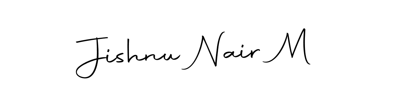 You should practise on your own different ways (Autography-DOLnW) to write your name (Jishnu Nair M) in signature. don't let someone else do it for you. Jishnu Nair M signature style 10 images and pictures png