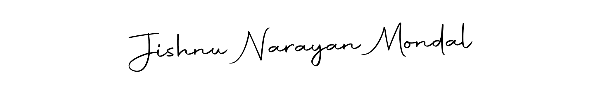 Make a beautiful signature design for name Jishnu Narayan Mondal. With this signature (Autography-DOLnW) style, you can create a handwritten signature for free. Jishnu Narayan Mondal signature style 10 images and pictures png
