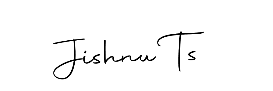 How to make Jishnu Ts name signature. Use Autography-DOLnW style for creating short signs online. This is the latest handwritten sign. Jishnu Ts signature style 10 images and pictures png