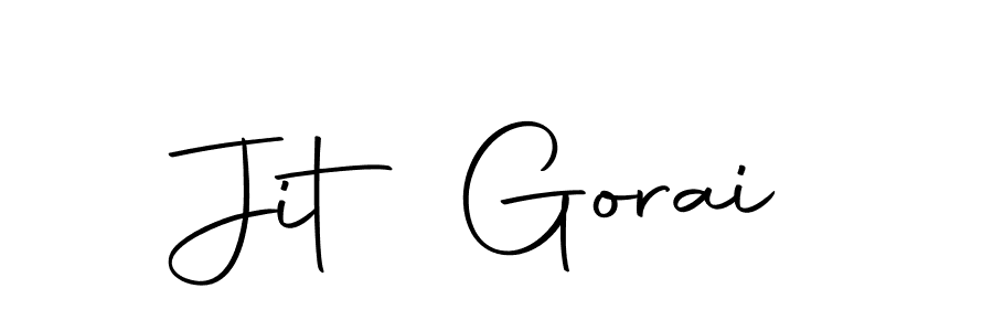 How to make Jit Gorai name signature. Use Autography-DOLnW style for creating short signs online. This is the latest handwritten sign. Jit Gorai signature style 10 images and pictures png