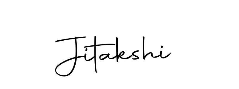 Design your own signature with our free online signature maker. With this signature software, you can create a handwritten (Autography-DOLnW) signature for name Jitakshi. Jitakshi signature style 10 images and pictures png