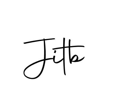 The best way (Autography-DOLnW) to make a short signature is to pick only two or three words in your name. The name Jitb include a total of six letters. For converting this name. Jitb signature style 10 images and pictures png