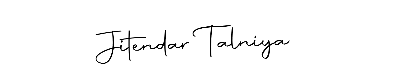 Use a signature maker to create a handwritten signature online. With this signature software, you can design (Autography-DOLnW) your own signature for name Jitendar Talniya. Jitendar Talniya signature style 10 images and pictures png