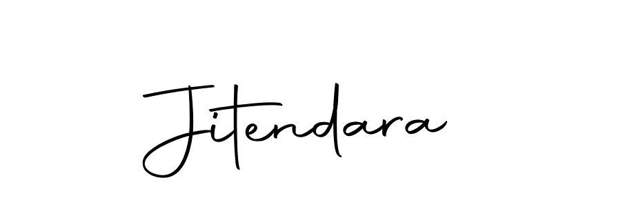 Use a signature maker to create a handwritten signature online. With this signature software, you can design (Autography-DOLnW) your own signature for name Jitendara. Jitendara signature style 10 images and pictures png