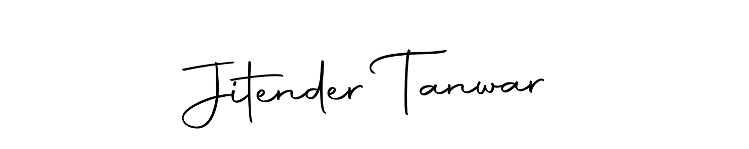 Create a beautiful signature design for name Jitender Tanwar. With this signature (Autography-DOLnW) fonts, you can make a handwritten signature for free. Jitender Tanwar signature style 10 images and pictures png