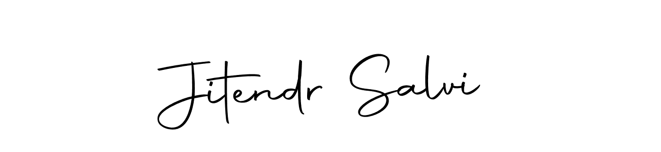 Make a beautiful signature design for name Jitendr Salvi. With this signature (Autography-DOLnW) style, you can create a handwritten signature for free. Jitendr Salvi signature style 10 images and pictures png