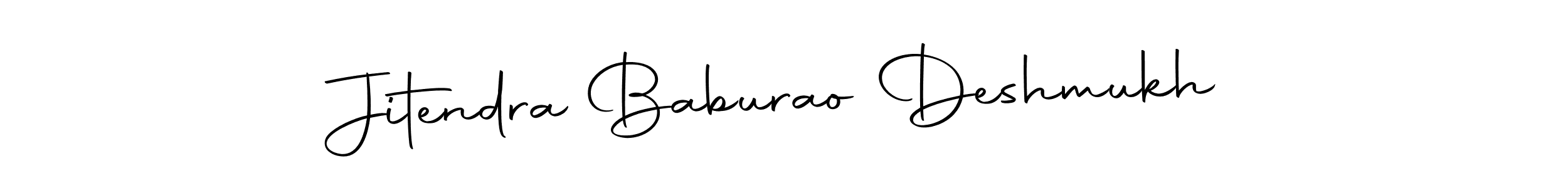 Create a beautiful signature design for name Jitendra Baburao Deshmukh. With this signature (Autography-DOLnW) fonts, you can make a handwritten signature for free. Jitendra Baburao Deshmukh signature style 10 images and pictures png