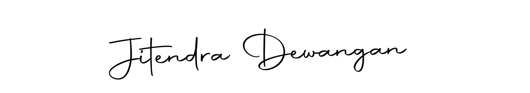 Design your own signature with our free online signature maker. With this signature software, you can create a handwritten (Autography-DOLnW) signature for name Jitendra Dewangan. Jitendra Dewangan signature style 10 images and pictures png