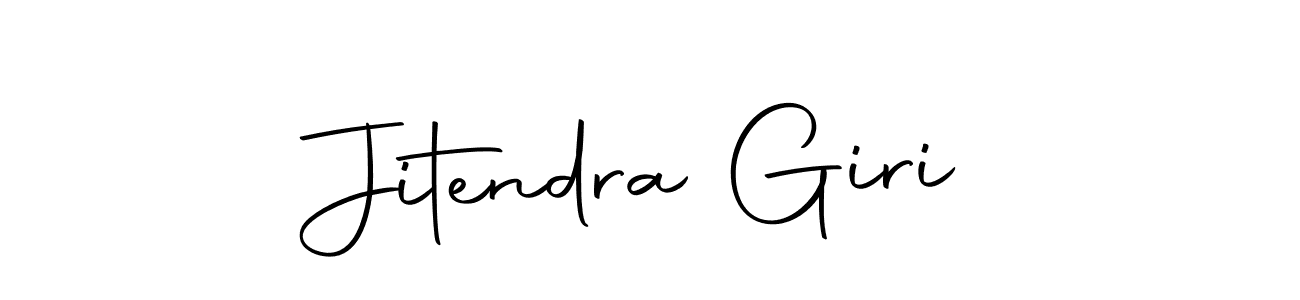 Create a beautiful signature design for name Jitendra Giri. With this signature (Autography-DOLnW) fonts, you can make a handwritten signature for free. Jitendra Giri signature style 10 images and pictures png