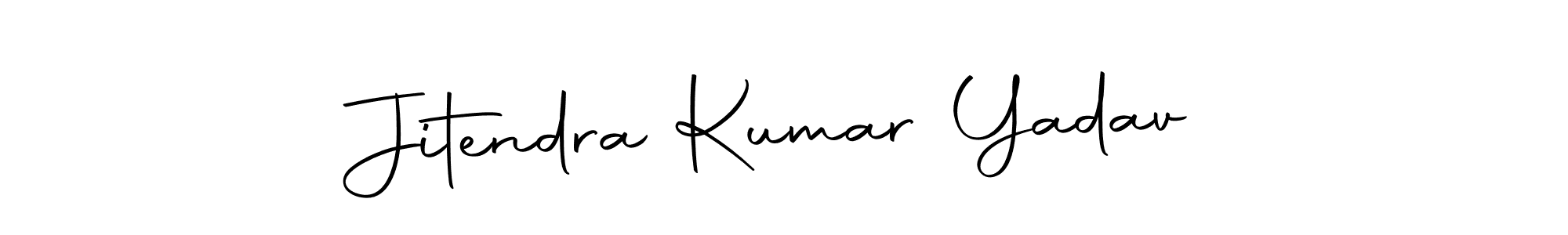 How to make Jitendra Kumar Yadav name signature. Use Autography-DOLnW style for creating short signs online. This is the latest handwritten sign. Jitendra Kumar Yadav signature style 10 images and pictures png