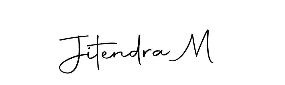 How to make Jitendra M signature? Autography-DOLnW is a professional autograph style. Create handwritten signature for Jitendra M name. Jitendra M signature style 10 images and pictures png