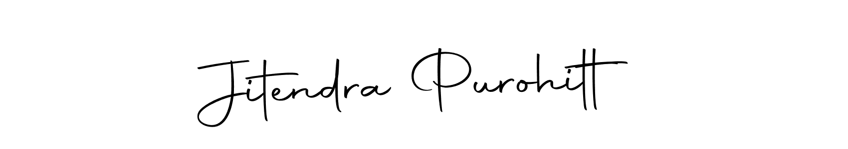 How to make Jitendra Purohitt name signature. Use Autography-DOLnW style for creating short signs online. This is the latest handwritten sign. Jitendra Purohitt signature style 10 images and pictures png