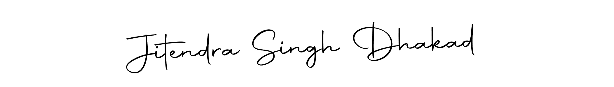 How to make Jitendra Singh Dhakad name signature. Use Autography-DOLnW style for creating short signs online. This is the latest handwritten sign. Jitendra Singh Dhakad signature style 10 images and pictures png