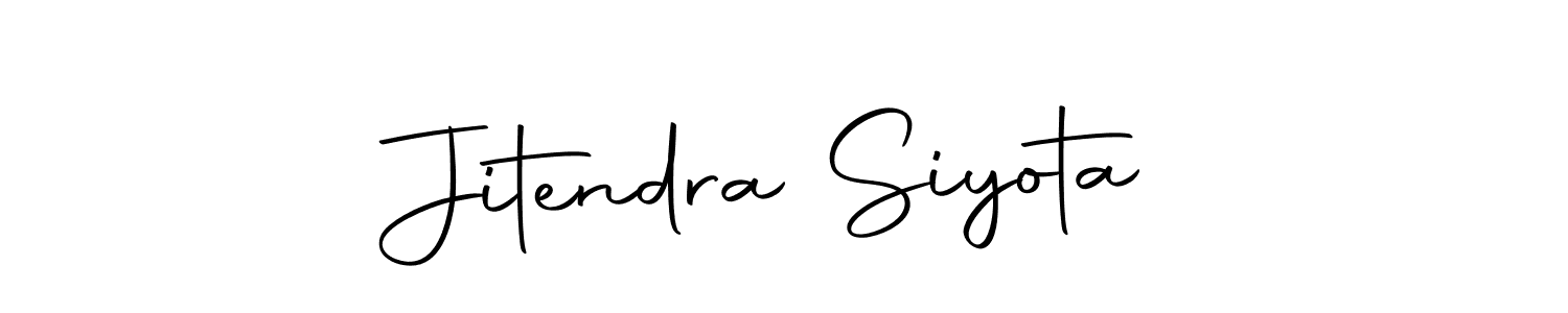 How to make Jitendra Siyota signature? Autography-DOLnW is a professional autograph style. Create handwritten signature for Jitendra Siyota name. Jitendra Siyota signature style 10 images and pictures png