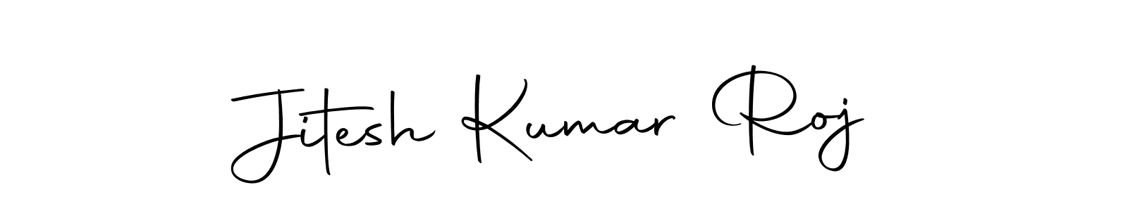 How to make Jitesh Kumar Roj name signature. Use Autography-DOLnW style for creating short signs online. This is the latest handwritten sign. Jitesh Kumar Roj signature style 10 images and pictures png