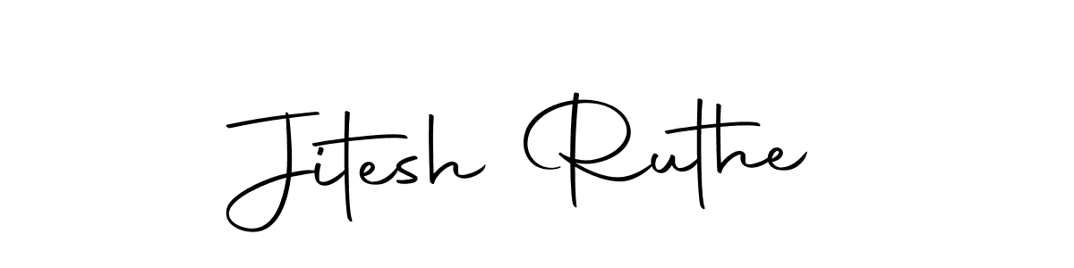 Jitesh Ruthe stylish signature style. Best Handwritten Sign (Autography-DOLnW) for my name. Handwritten Signature Collection Ideas for my name Jitesh Ruthe. Jitesh Ruthe signature style 10 images and pictures png