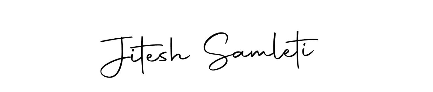 How to make Jitesh Samleti signature? Autography-DOLnW is a professional autograph style. Create handwritten signature for Jitesh Samleti name. Jitesh Samleti signature style 10 images and pictures png