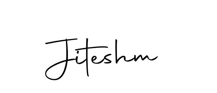 Use a signature maker to create a handwritten signature online. With this signature software, you can design (Autography-DOLnW) your own signature for name Jiteshm. Jiteshm signature style 10 images and pictures png