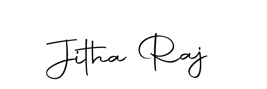 Use a signature maker to create a handwritten signature online. With this signature software, you can design (Autography-DOLnW) your own signature for name Jitha Raj. Jitha Raj signature style 10 images and pictures png