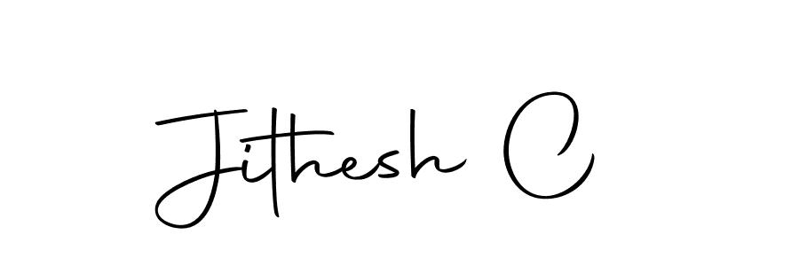 Similarly Autography-DOLnW is the best handwritten signature design. Signature creator online .You can use it as an online autograph creator for name Jithesh C. Jithesh C signature style 10 images and pictures png
