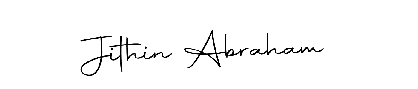 Make a beautiful signature design for name Jithin Abraham. With this signature (Autography-DOLnW) style, you can create a handwritten signature for free. Jithin Abraham signature style 10 images and pictures png
