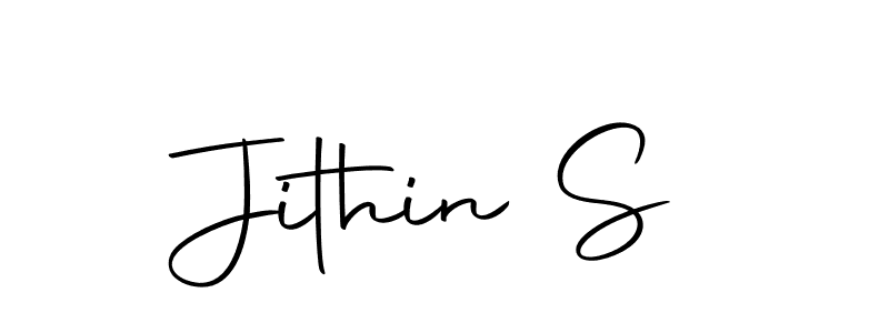 You can use this online signature creator to create a handwritten signature for the name Jithin S. This is the best online autograph maker. Jithin S signature style 10 images and pictures png