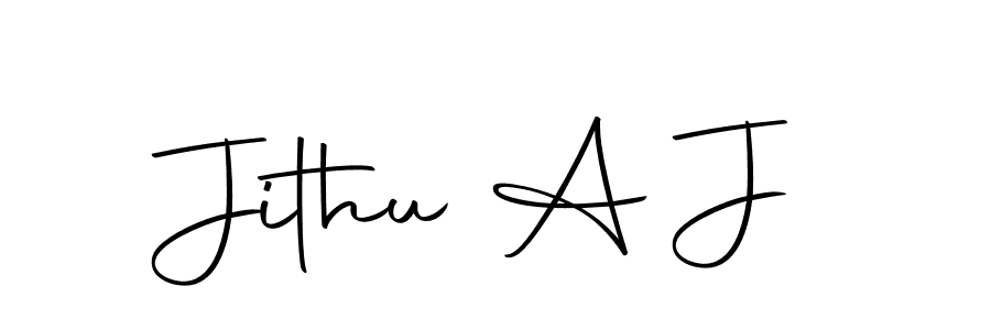 Use a signature maker to create a handwritten signature online. With this signature software, you can design (Autography-DOLnW) your own signature for name Jithu A J. Jithu A J signature style 10 images and pictures png