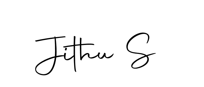 Jithu S stylish signature style. Best Handwritten Sign (Autography-DOLnW) for my name. Handwritten Signature Collection Ideas for my name Jithu S. Jithu S signature style 10 images and pictures png