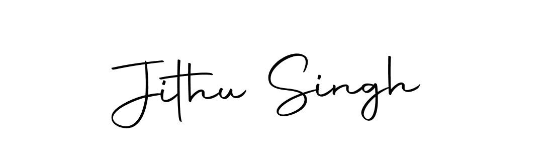 Design your own signature with our free online signature maker. With this signature software, you can create a handwritten (Autography-DOLnW) signature for name Jithu Singh. Jithu Singh signature style 10 images and pictures png