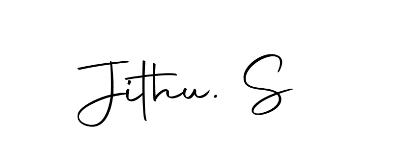 You should practise on your own different ways (Autography-DOLnW) to write your name (Jithu. S) in signature. don't let someone else do it for you. Jithu. S signature style 10 images and pictures png