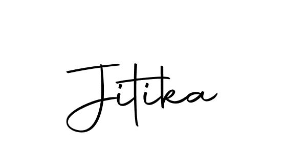 Create a beautiful signature design for name Jitika. With this signature (Autography-DOLnW) fonts, you can make a handwritten signature for free. Jitika signature style 10 images and pictures png