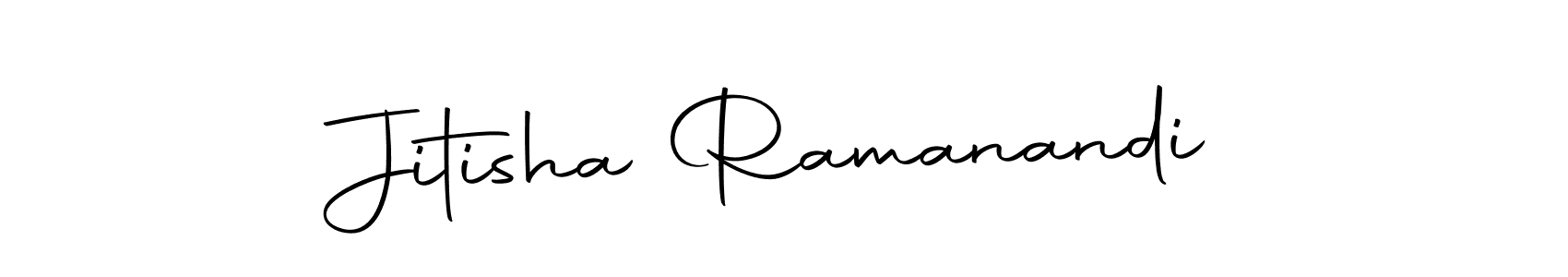 Make a beautiful signature design for name Jitisha Ramanandi. Use this online signature maker to create a handwritten signature for free. Jitisha Ramanandi signature style 10 images and pictures png