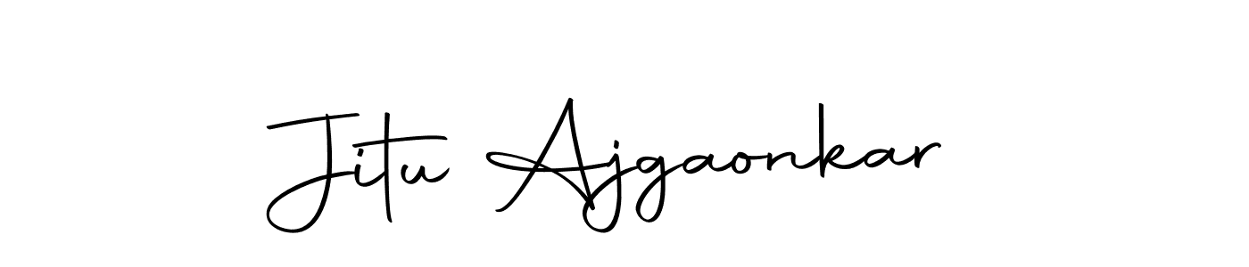 Make a beautiful signature design for name Jitu Ajgaonkar. Use this online signature maker to create a handwritten signature for free. Jitu Ajgaonkar signature style 10 images and pictures png