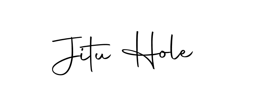 You should practise on your own different ways (Autography-DOLnW) to write your name (Jitu Hole) in signature. don't let someone else do it for you. Jitu Hole signature style 10 images and pictures png