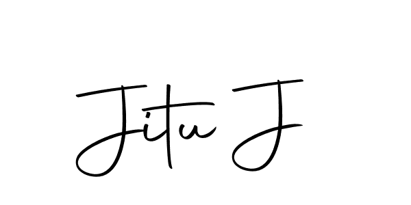 You should practise on your own different ways (Autography-DOLnW) to write your name (Jitu J) in signature. don't let someone else do it for you. Jitu J signature style 10 images and pictures png