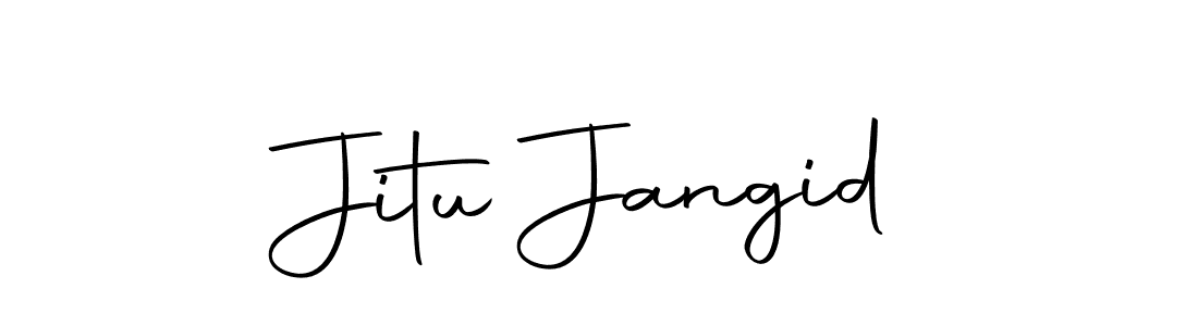 Create a beautiful signature design for name Jitu Jangid. With this signature (Autography-DOLnW) fonts, you can make a handwritten signature for free. Jitu Jangid signature style 10 images and pictures png