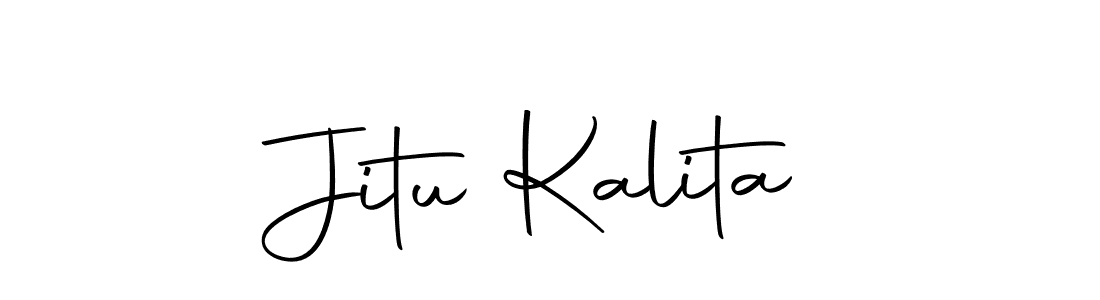 Use a signature maker to create a handwritten signature online. With this signature software, you can design (Autography-DOLnW) your own signature for name Jitu Kalita. Jitu Kalita signature style 10 images and pictures png