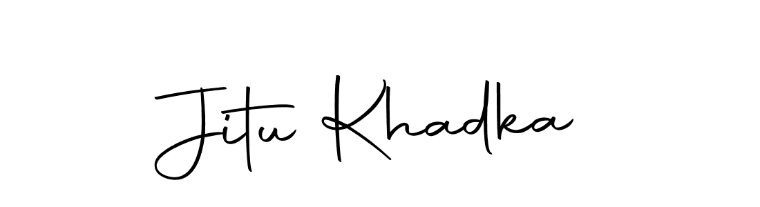 Also we have Jitu Khadka name is the best signature style. Create professional handwritten signature collection using Autography-DOLnW autograph style. Jitu Khadka signature style 10 images and pictures png