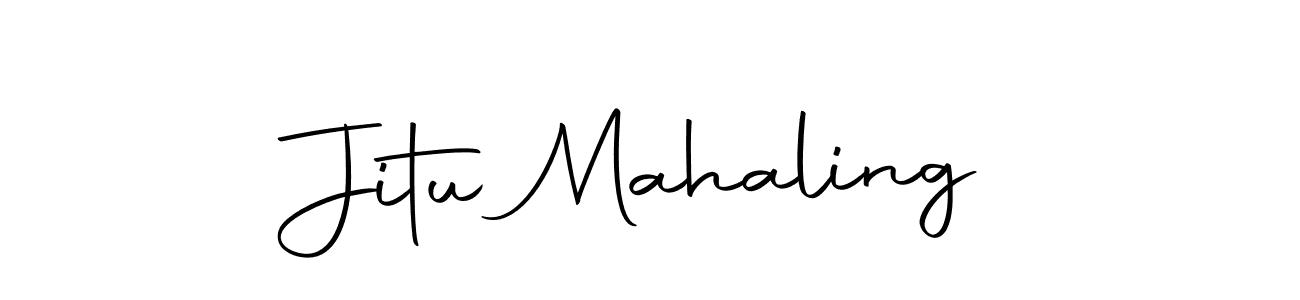 Also we have Jitu Mahaling name is the best signature style. Create professional handwritten signature collection using Autography-DOLnW autograph style. Jitu Mahaling signature style 10 images and pictures png