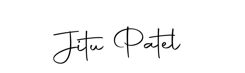 Design your own signature with our free online signature maker. With this signature software, you can create a handwritten (Autography-DOLnW) signature for name Jitu Patel. Jitu Patel signature style 10 images and pictures png