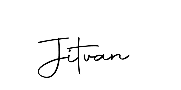 Use a signature maker to create a handwritten signature online. With this signature software, you can design (Autography-DOLnW) your own signature for name Jitvan. Jitvan signature style 10 images and pictures png