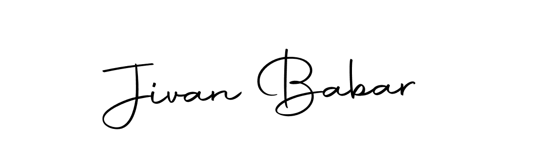 Design your own signature with our free online signature maker. With this signature software, you can create a handwritten (Autography-DOLnW) signature for name Jivan Babar. Jivan Babar signature style 10 images and pictures png