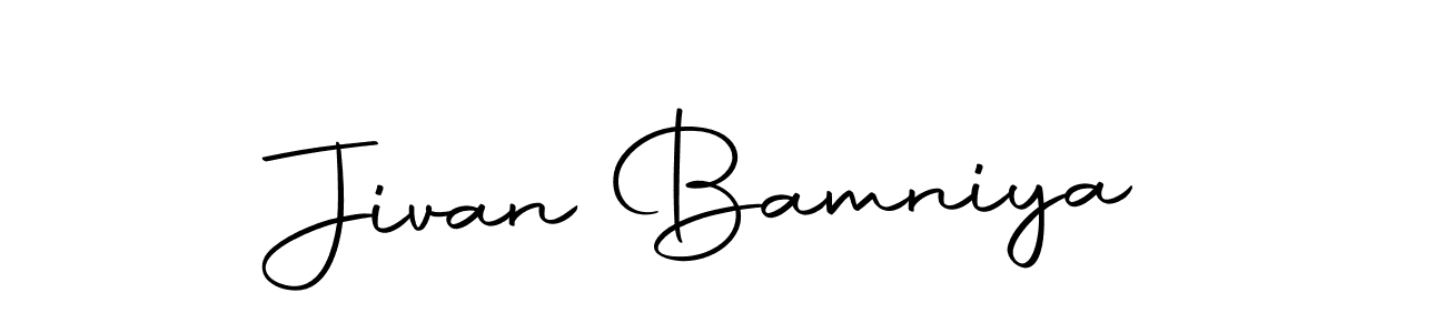 Create a beautiful signature design for name Jivan Bamniya. With this signature (Autography-DOLnW) fonts, you can make a handwritten signature for free. Jivan Bamniya signature style 10 images and pictures png