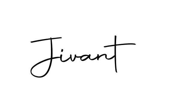 Jivant stylish signature style. Best Handwritten Sign (Autography-DOLnW) for my name. Handwritten Signature Collection Ideas for my name Jivant. Jivant signature style 10 images and pictures png