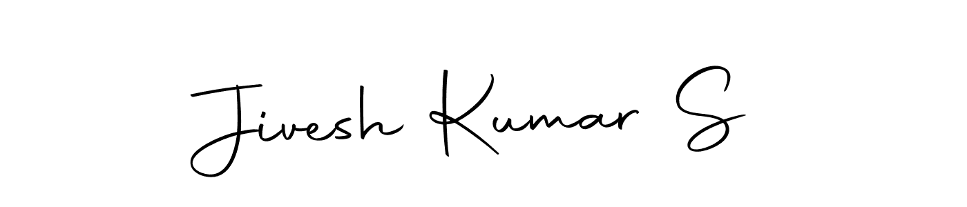 The best way (Autography-DOLnW) to make a short signature is to pick only two or three words in your name. The name Jivesh Kumar S include a total of six letters. For converting this name. Jivesh Kumar S signature style 10 images and pictures png