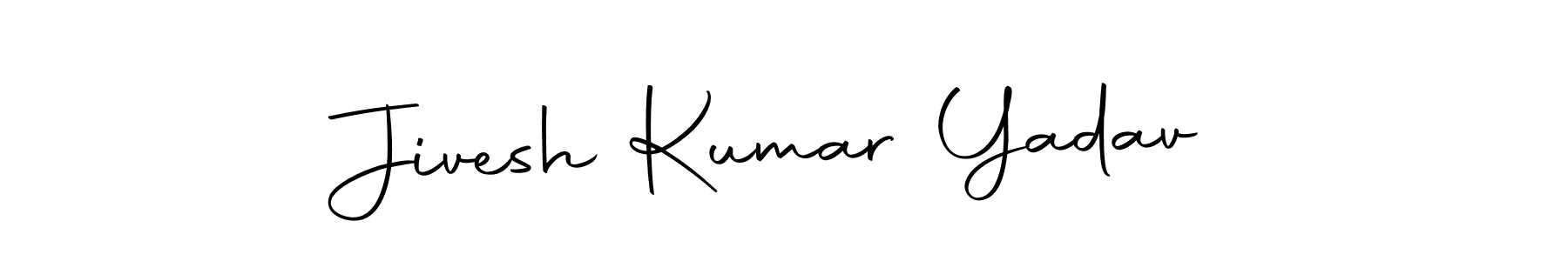 Design your own signature with our free online signature maker. With this signature software, you can create a handwritten (Autography-DOLnW) signature for name Jivesh Kumar Yadav. Jivesh Kumar Yadav signature style 10 images and pictures png
